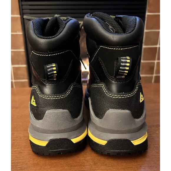 ACE Burren CT Leather Slip Resistant Composite Toe Work Boot Black Mens Sz 10 - Picture 6 of 12